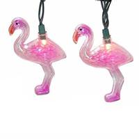 Kurt S. Adler 10 Light Green Wire Flamingo String Set